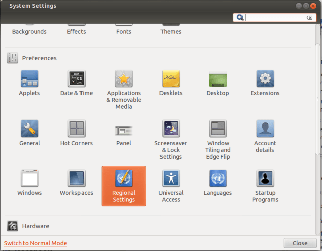 Cinn-System Settings